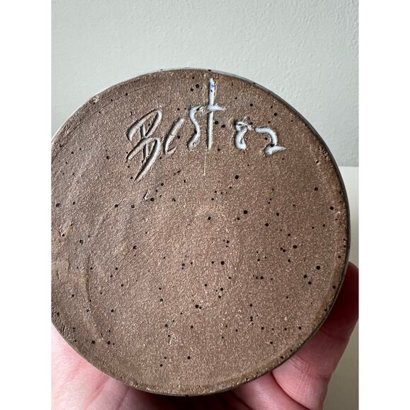 Handmade Pottery Honey Pot with Dipper - Picture 8 of 10